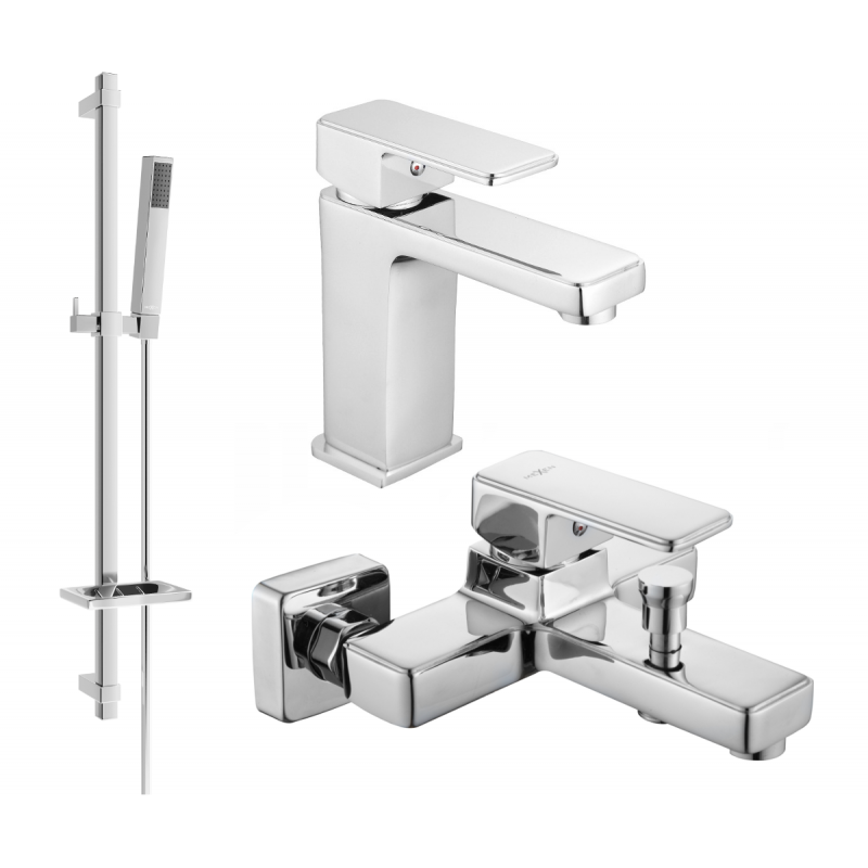 Mexen Cetus DQ77 Badewannenset, Chrom - 744303DQ77-00