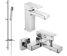 Mexen Cetus DQ77 Badewannen-Set, Chrom - 744303DQ77-00