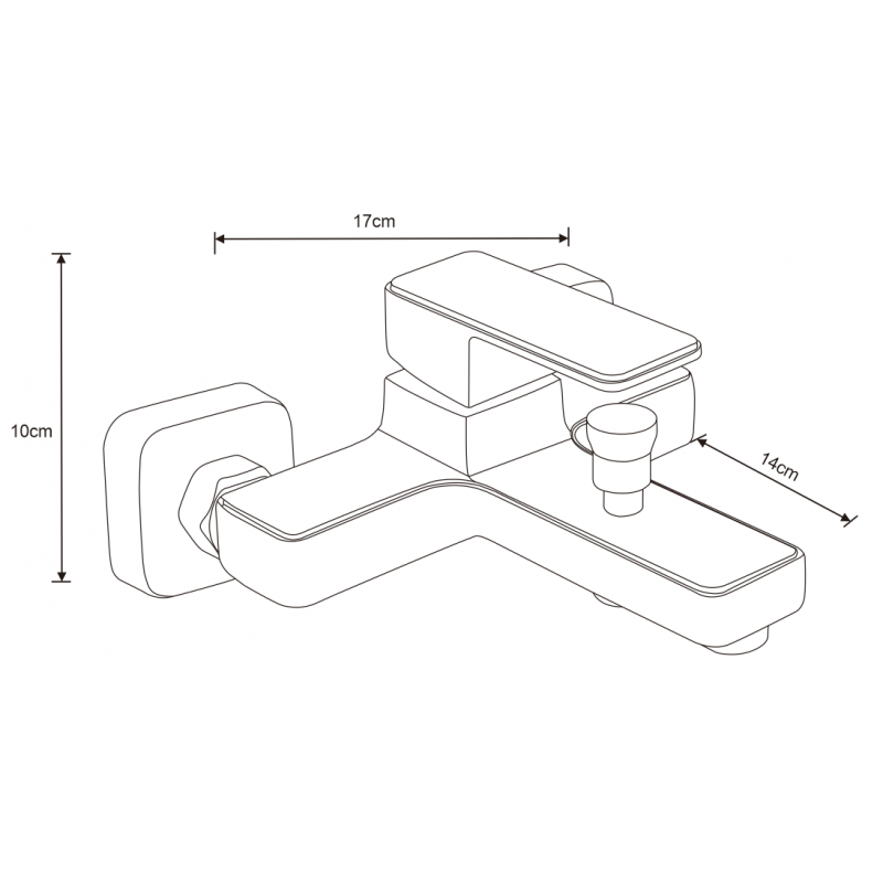Mexen Cetus DQ45 badkuipset, chroom - 744303DQ45-00