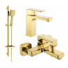 Mexen Cetus DQ45 bath set, gold - 744303DQ45-50