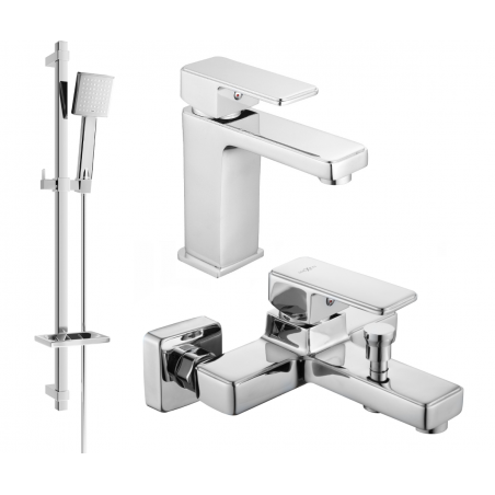 Mexen Cetus DQ45 vannikomplekt, kroom - 744303DQ45-00