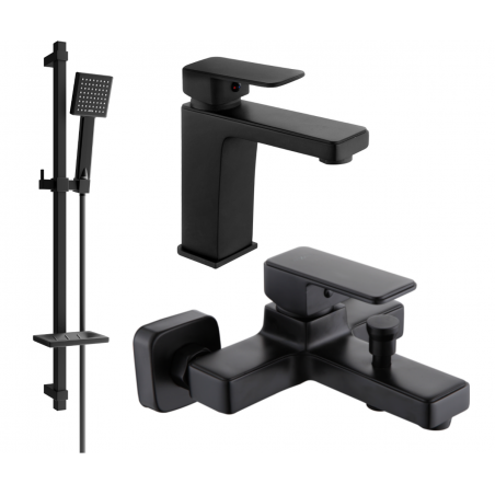 Mexen Cetus DQ45 vannikomplekt, must - 744303DQ45-70