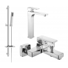 Mexen Cetus DQ77 Bathtub Set, Chrome - 744313DQ77-00