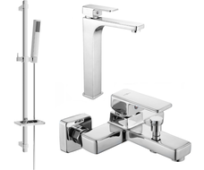 Mexen Cetus DQ77 ensemble de bain, chrome - 744313DQ77-00
