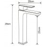 Mexen Cetus DQ77 Bathtub Set, Chrome - 744313DQ77-00