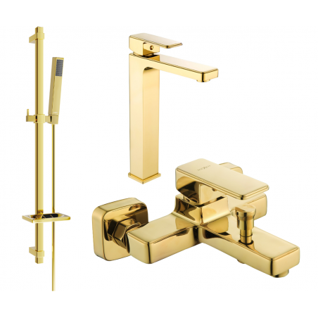 Mexen Cetus DQ77 set de bañera, dorado - 744313DQ77-50