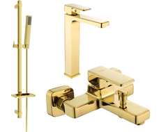 Mexen Cetus Conjunto de banheira DQ77, dourado - 744313DQ77-50