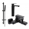 Mexen Cetus DQ77 conjunto de baño, negro - 744313DQ77-70