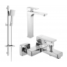 Mexen Cetus DQ45 badkuip set, chroom - 744313DQ45-00