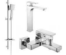 Mexen Cetus DQ45 set da bagno, cromo - 744313DQ45-00