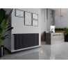 Radiateur panneau Mexen CVH20 Hygiene 400 x 1200 mm, raccordement inférieur, 954 W, anthracite - W620H-040-120-66