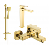 Mexen Cetus DQ45 Badewannenset, golden - 744313DQ45-50