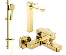 Mexen Cetus DQ45 badkarssats, guld - 744313DQ45-50