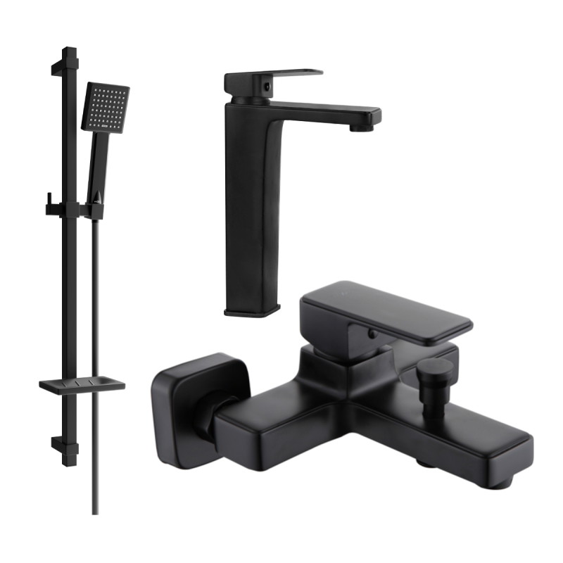 Mexen Cetus DQ45 vannakomplekt, must - 744313DQ45-70