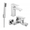 Mexen Cetus R77 bath set, chrome - 744303R77-00