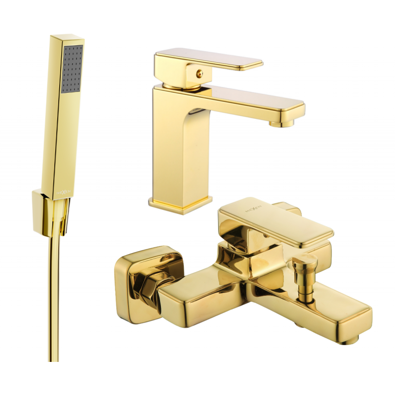 Mexen Cetus R77 conjunto de bañera, dorado - 744303R77-50