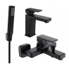 Mexen Cetus R77 ensemble de baignoire, noir - 744303R77-70
