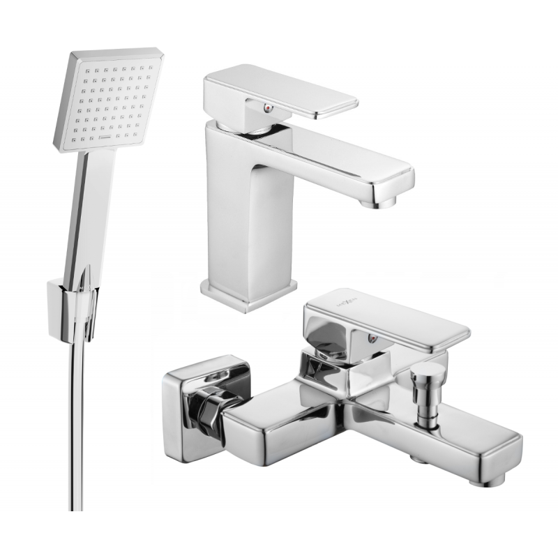 Mexen Cetus R45 ensemble de bain, chrome - 744303R45-00