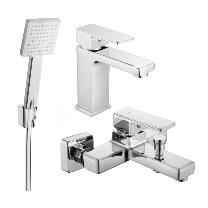 Mexen Cetus R45 vannikomplekt, kroom - 744303R45-00
