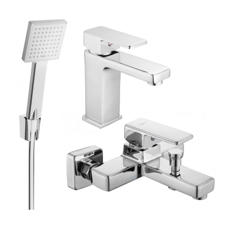 Mexen Cetus R45 zestaw wannowy, chrom - 744303R45-00