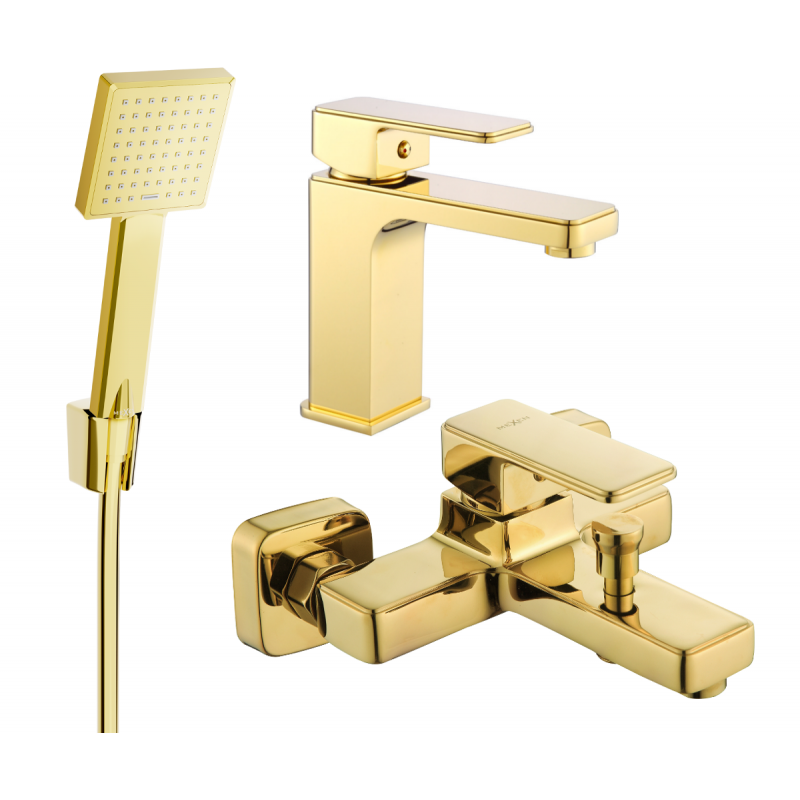 Mexen Cetus R45 kylpyammeen sarja, kultainen - 744303R45-50