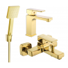 Mexen Cetus R45 Badezimmerset, gold - 744303R45-50