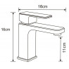 Mexen Cetus R45 vannikomplekt, must - 744303R45-70