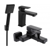 Mexen Cetus R45 Badewannen-Set, schwarz - 744303R45-70
