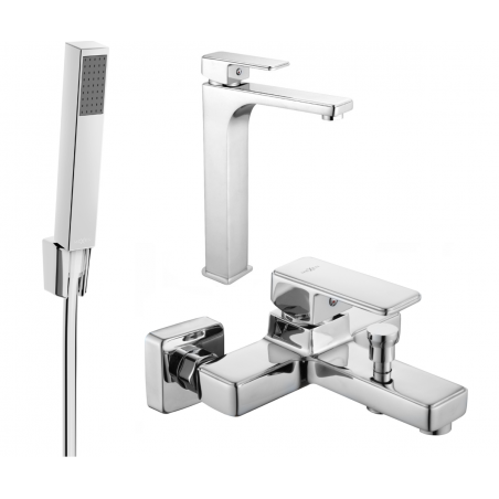 Mexen Cetus R77 vannikomplekt, kroomitud - 744313R77-00
