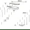 Mexen Cetus R77 Badewannenset, schwarz - 744313R77-70