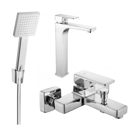 Mexen Cetus R45 Badewannen-Set, Chrom - 744313R45-00