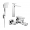 Mexen Cetus R45 bath set, chrome - 744313R45-00