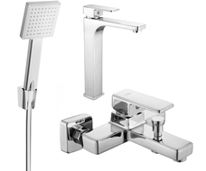 Mexen Cetus R45 Badewannen-Set, Chrom - 744313R45-00