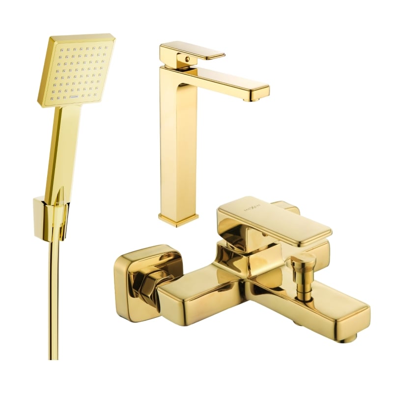 Mexen Cetus R45 set za kadu, zlatni - 744313R45-50