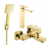 Mexen Cetus R45 bath set, gold - 744313R45-50