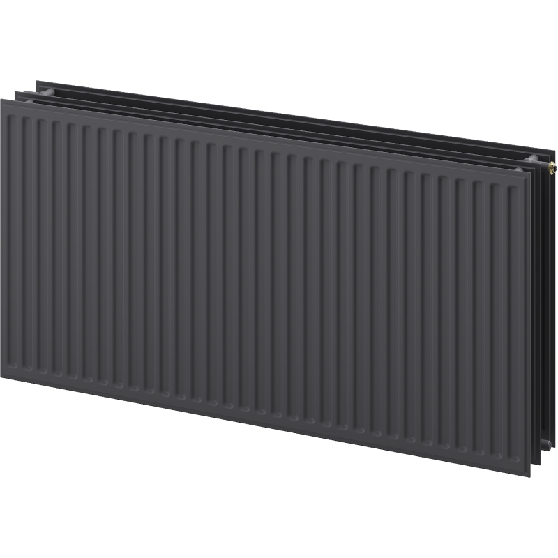 Mexen CVH30 Hygiene Heizkörper 300 x 1200 mm, Unteranschluss, 1047 W, Anthrazit - W630H-030-120-66