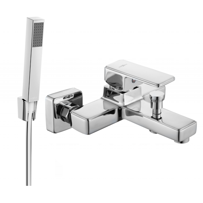 Mexen Cetus R77 grifo de bañera con conjunto de ducha, cromo - 74433R77-00