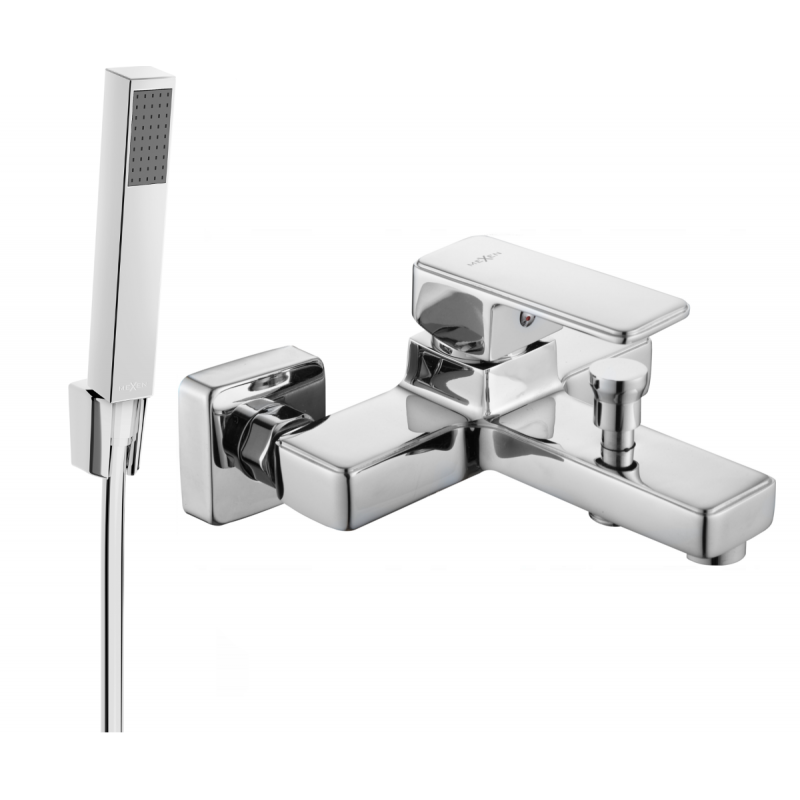Mexen Cetus R77 robinet de baignoire avec ensemble de douche, chrome - 74433R77-00