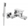 Mexen Cetus R77 bath mixer with shower set, chrome - 74433R77-00