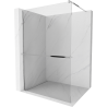 Mexen Kioto+ parete doccia con mensola Walk-in 75 x 200 cm, trasparente, cromo - 800-075-121-01-00