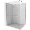 Mexen Kioto+ Zid panel za tuširanje s policom Walk-in 95 x 200 cm, prozirno, krom - 800-095-121-01-00