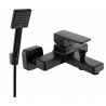Mexen Cetus R45 bath tap with shower set, black - 74433R45-70