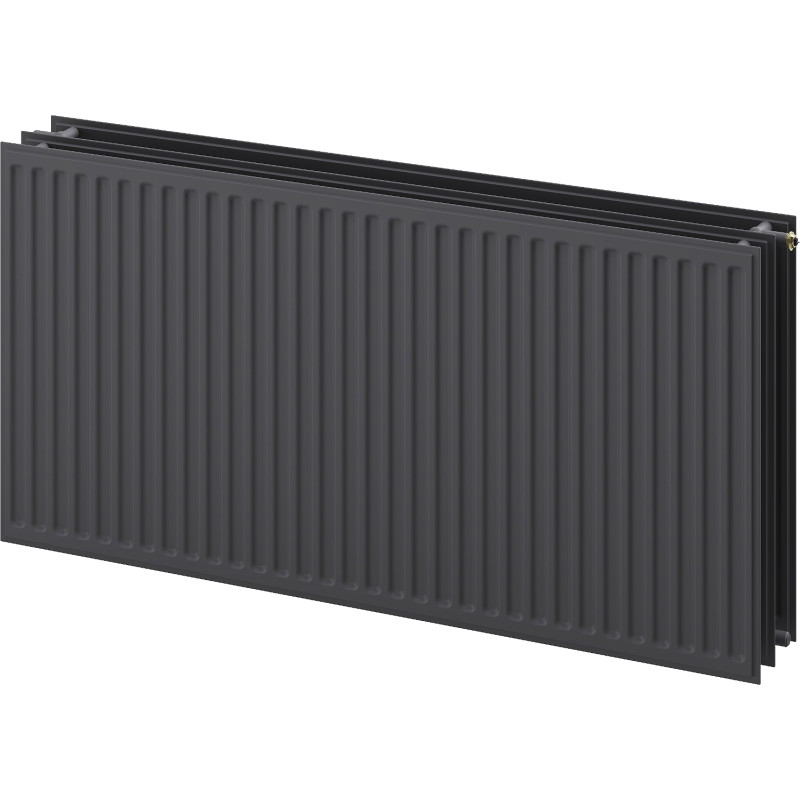 Mexen CVH30 Hügieeni lamellradiaator 300 x 2200 mm, alumine ühendus, 1919 W, antratsiit - W630H-030-220-66