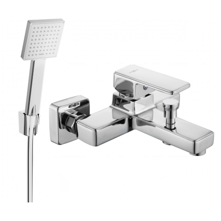 Mexen Cetus R45 Badewannenarmatur mit Duschset, Chrom - 74433R45-00
