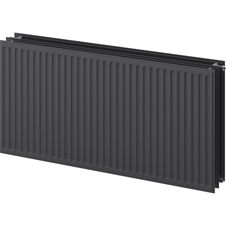 Mexen CVH30 Hygiëneplaatradiator 500 x 500 mm, onderste aansluiting, 648 W, antraciet - W630H-050-050-66