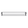 Mexen CVH30 Higijenski pločasti radijator 600 x 600 mm, donji priključak, 905 W, antracit - W630H-060-060-66