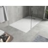 Mexen Hugo receveur rectangulaire SMC 140 x 70 cm, blanc, cache inox - 42107014-X