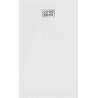 Mexen Hugo receveur rectangulaire SMC 140 x 70 cm, blanc, cache inox - 42107014-X