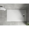 Mexen Hugo rectangular SMC shower tray 160 x 80 cm, white, inox cover - 42108016-X