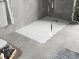 Mexen Hugo pravokutna SMC tuš kada 150 x 80 cm, bijela, inox maska - 42108015-X